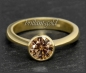 Preview: Ring aus 585 Gelbgold mit 0,99ct Brillant, Si1-2